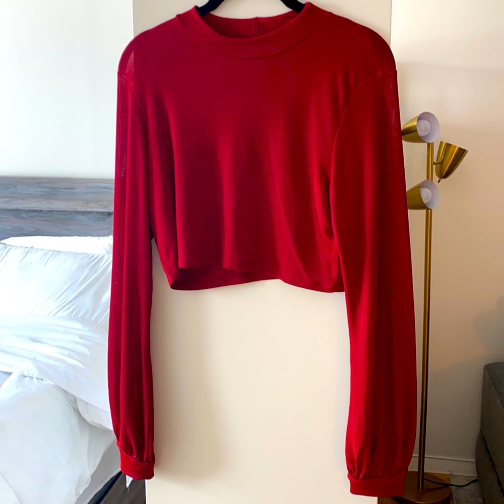 Red Crop Top - M